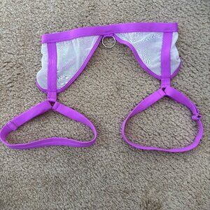 NWOT Nona perkasa Garter  - Purple, S (can fit XS)